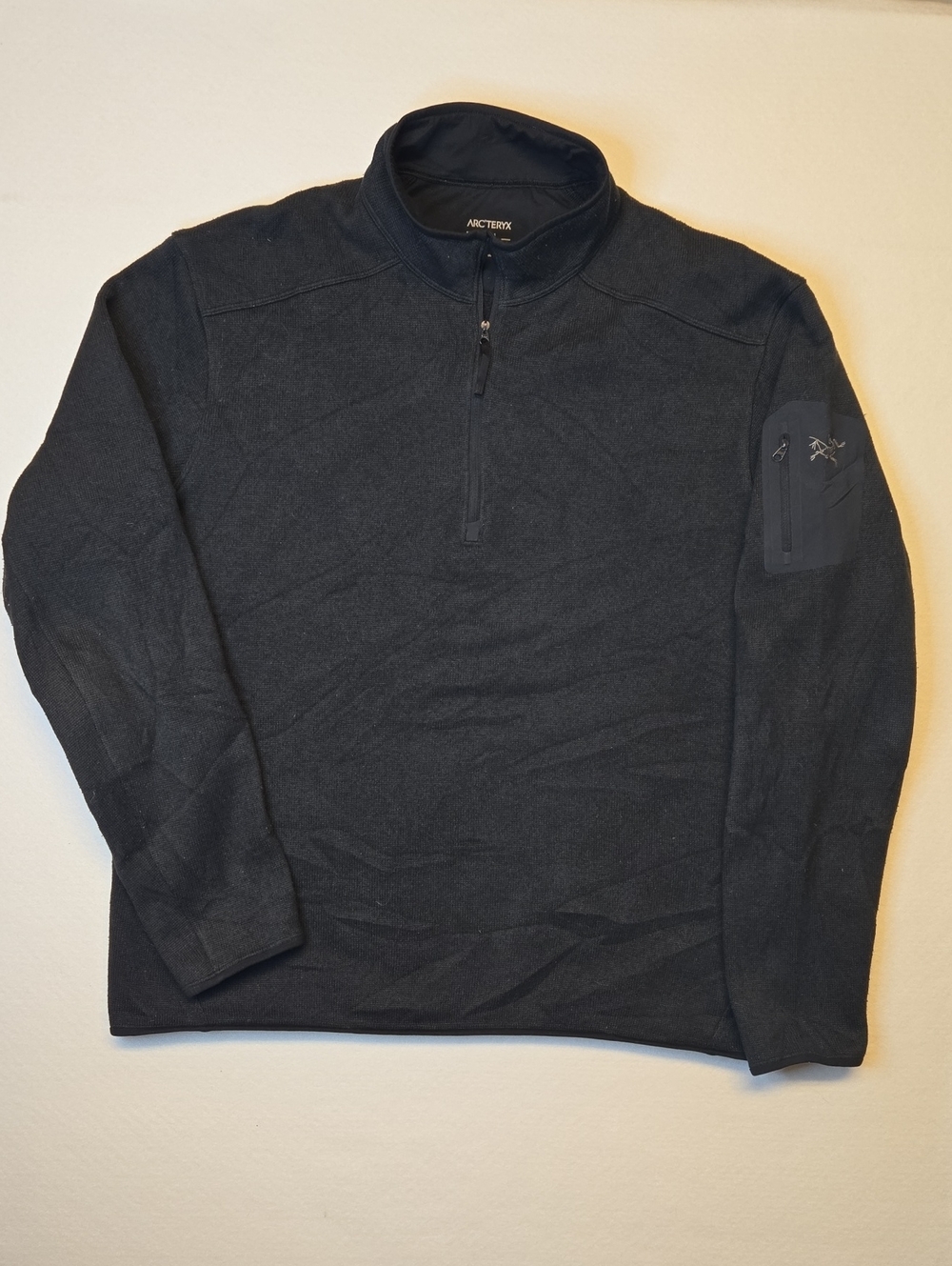 Arc'teryx Charcoal Gray Covert Half Zip Pullover Sweater